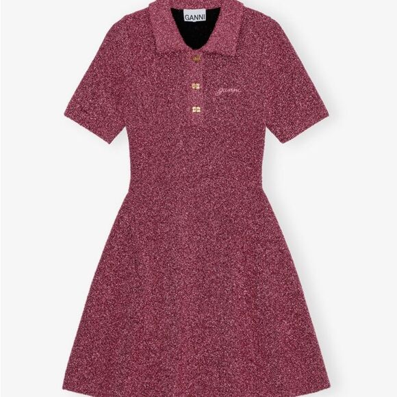 GANNI Sparkle Mini Dress Small Corsage - Picture 1 of 7